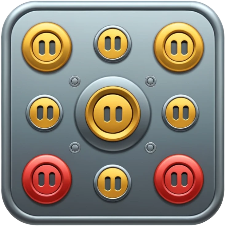 machinery or machine system with many buttons emoji