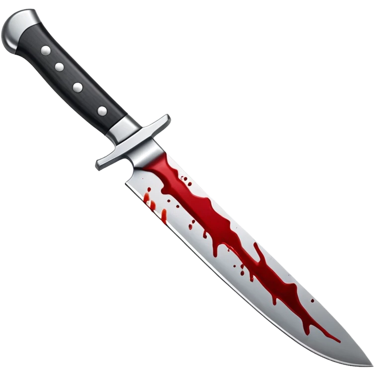 bloody knife with red blood stains emoji