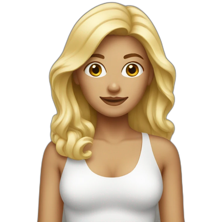 beach blonde woman emoji