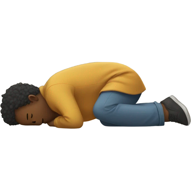 Person laying face down emoji