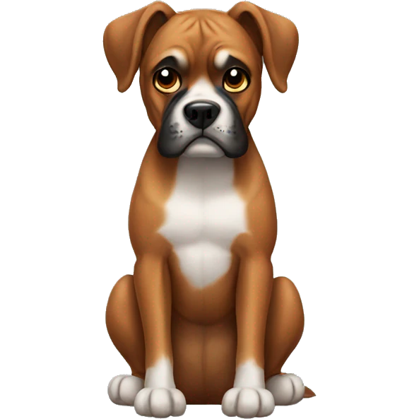 Dog boxer  emoji