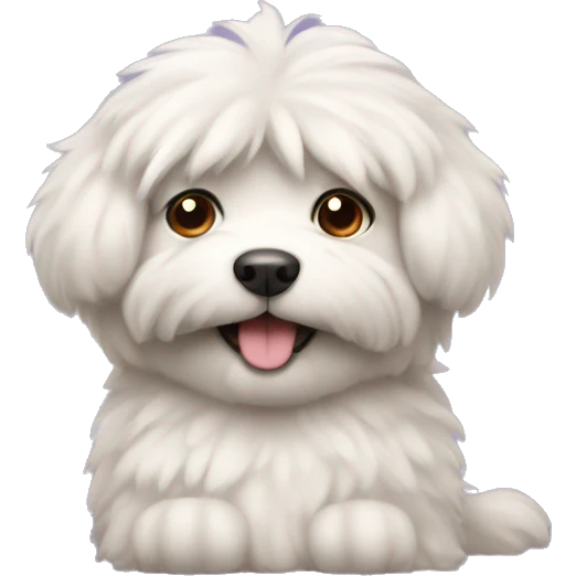 Fluffy dog emoji