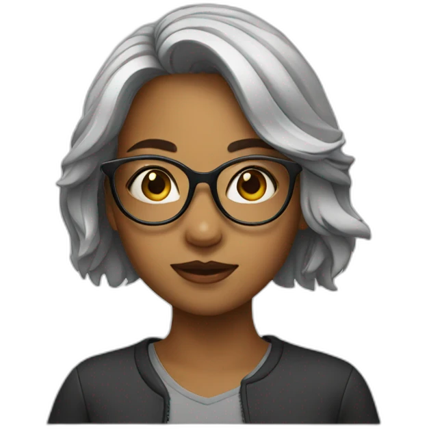 Girl in glasses emoji