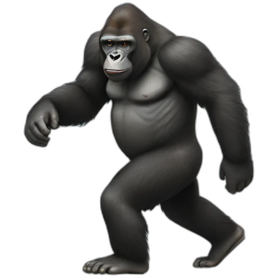 walking gorilla emoji