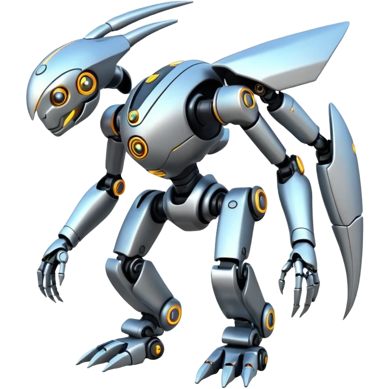 Modern Cyber Lombax-Fakémon-creature, full body emoji