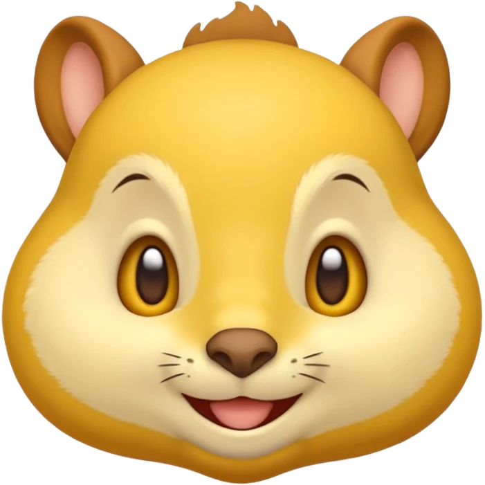 puffed up cheeks, like squirrel cheeks… but on a regular emoji emoji