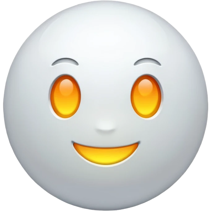 The white orb no face emoji