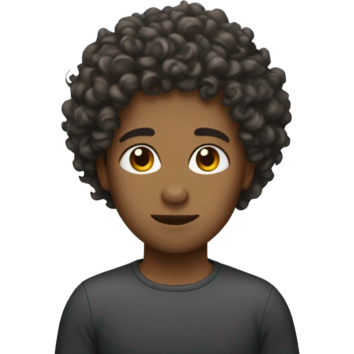 Curly hair emoji