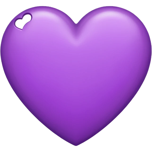 IOS's letter emoji but with a purple heart emoji