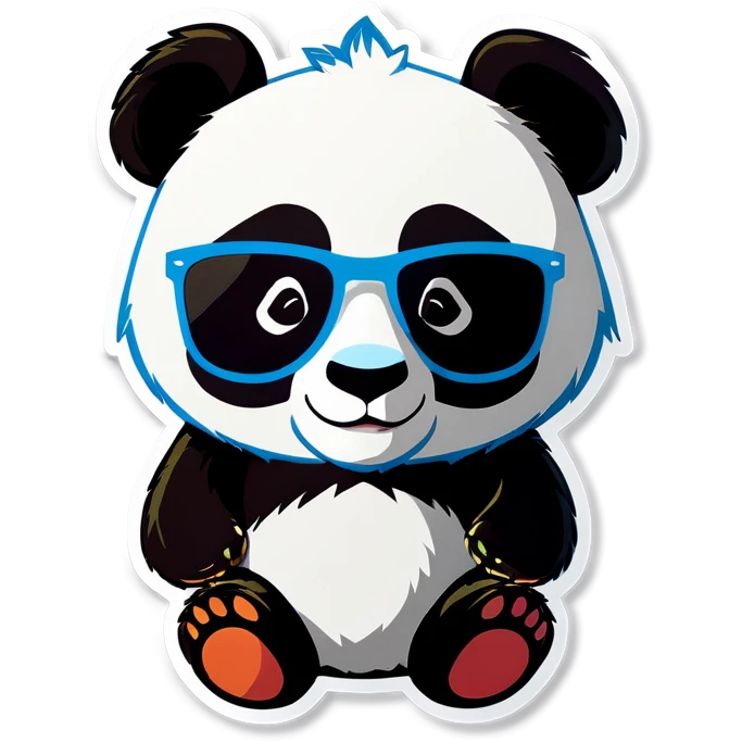 Panda with sunglasses emoji