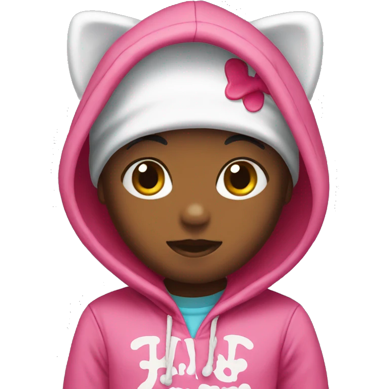 Hood hello Kitty emoji