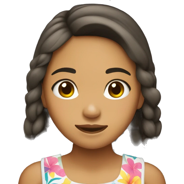 filipino teenage beachy girl  emoji