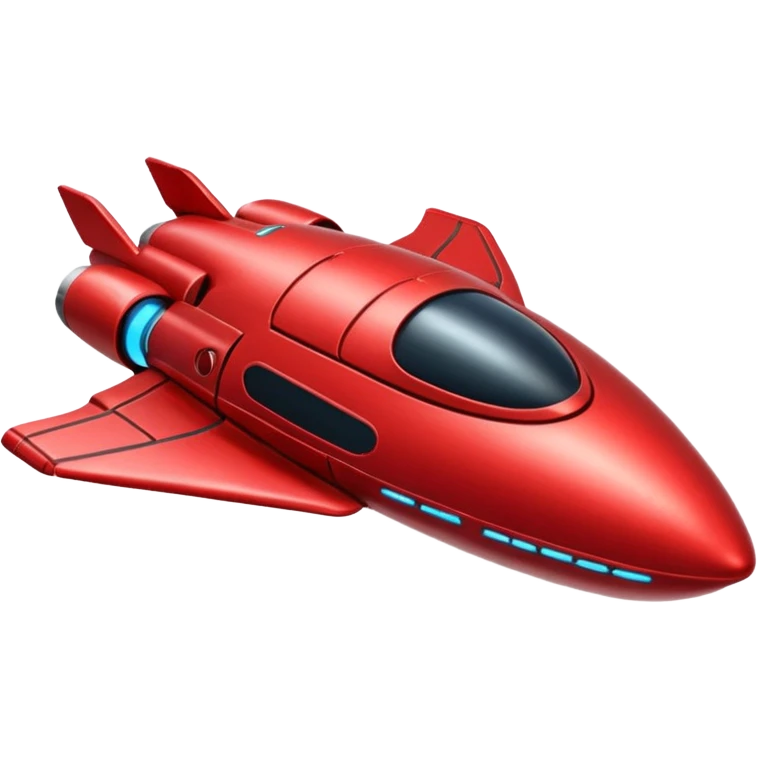 red spaceship emoji