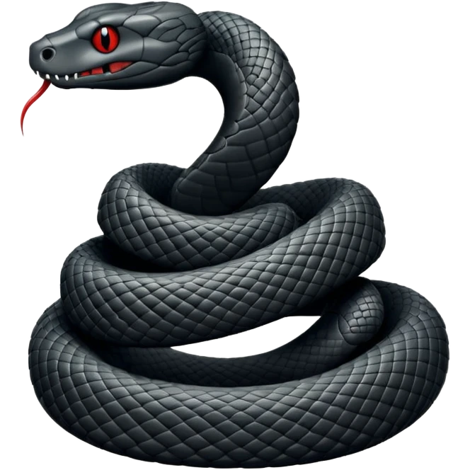 Snake black shadow emoji
