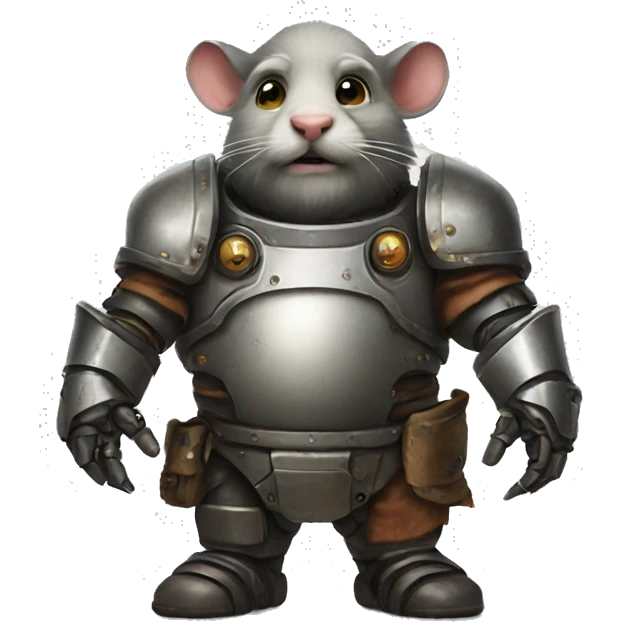 robot dwarf and rat emoji