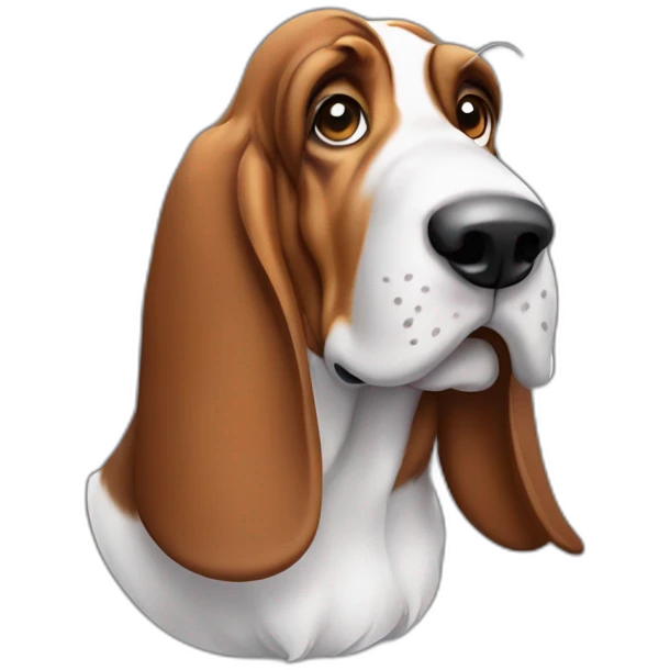 Basset hound dog emoji