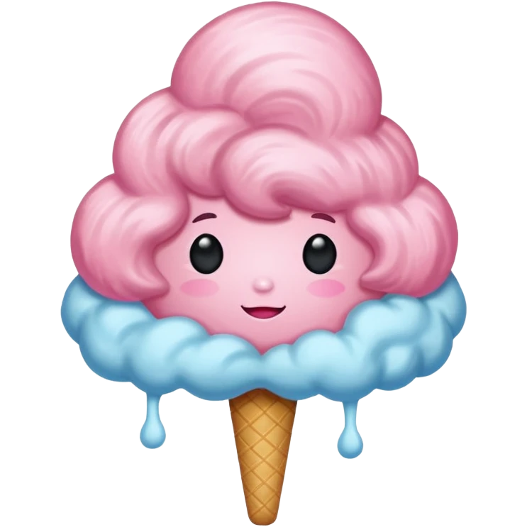 Cotton candy  emoji