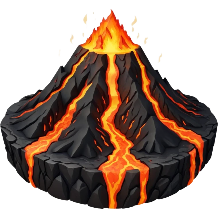 Volcano Planet – lava rivers and erupting peaks emoji