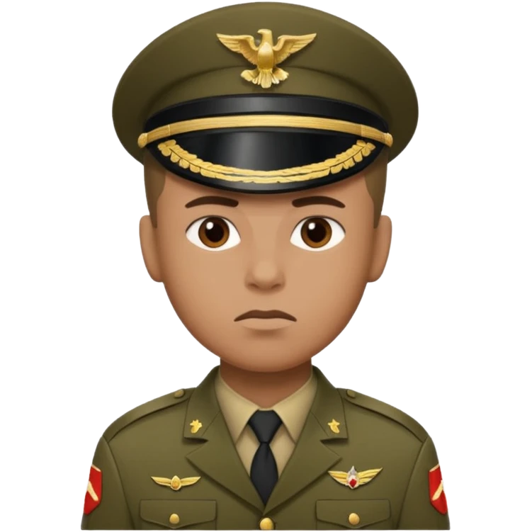 Quiero un 👮🏻‍♂️ 🪖pero uniformado de soldado emoji