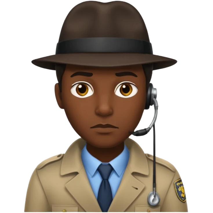 detective with earpiece emoji