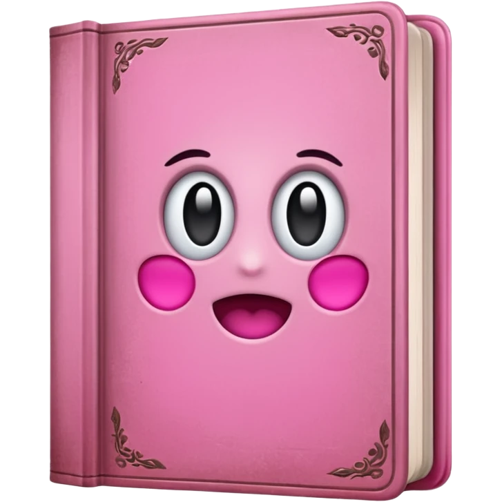 pink book emoji