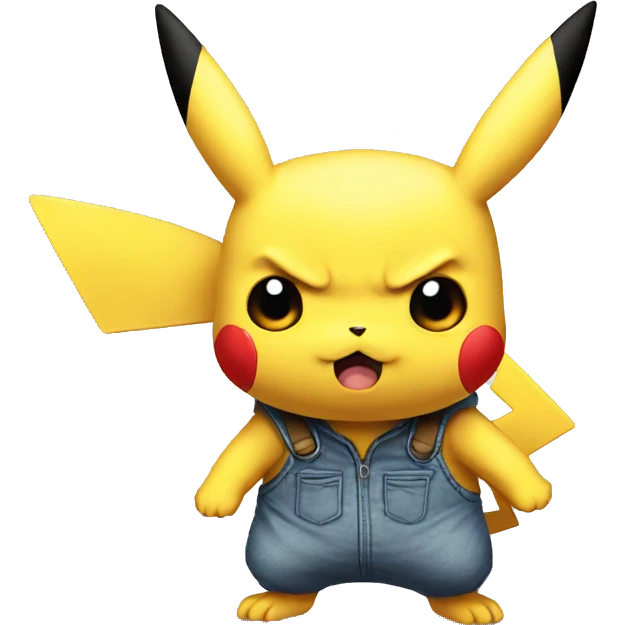 angry pikachu emoji