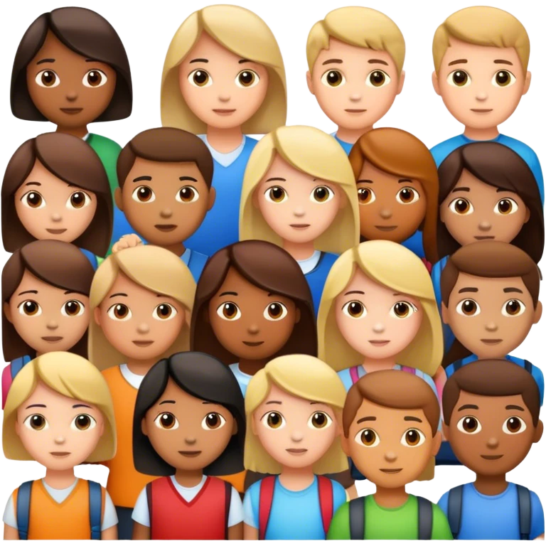 children in school emoji
