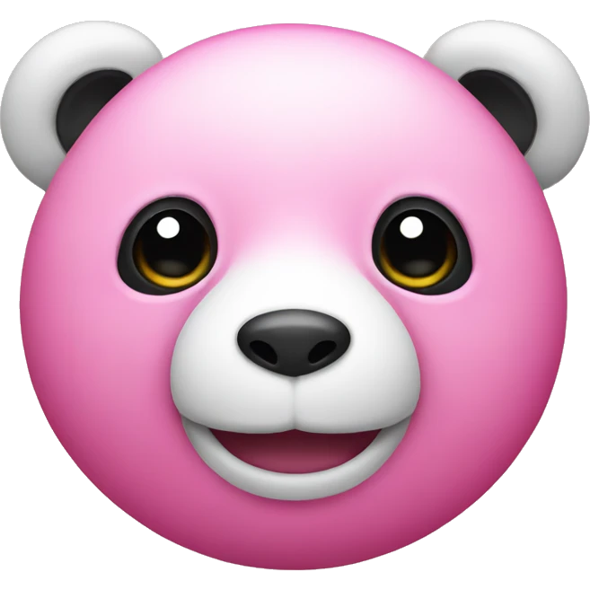 Pink panda emoji