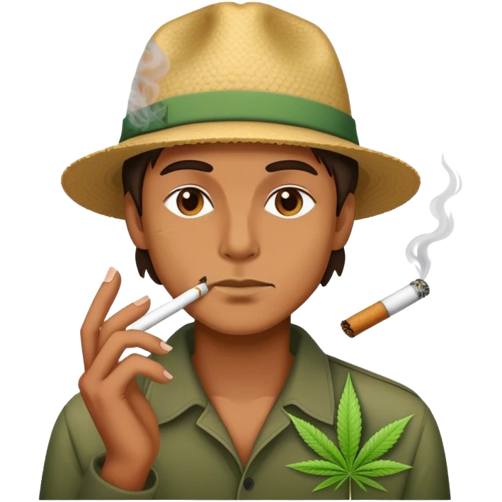 smoking weed emoji