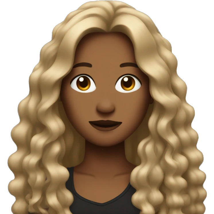 Singer vith long brown hair emoji