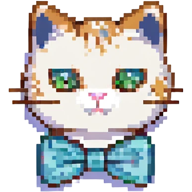 cat with a bowtie emoji
