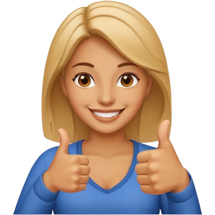 Thumbs up woman  emoji