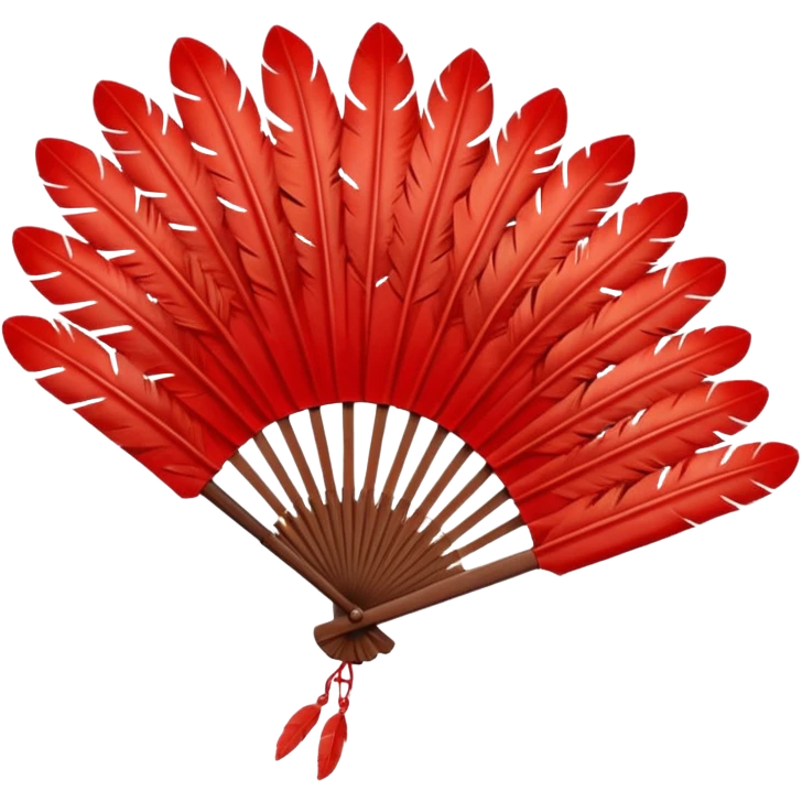 a-dovetail-consisting-of-red-feathers-that-spread-out-in-a-fan-shape.-without-the-dove. emoji