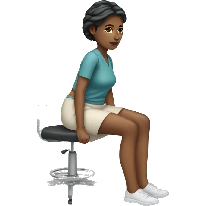 Woman Operation knee  emoji