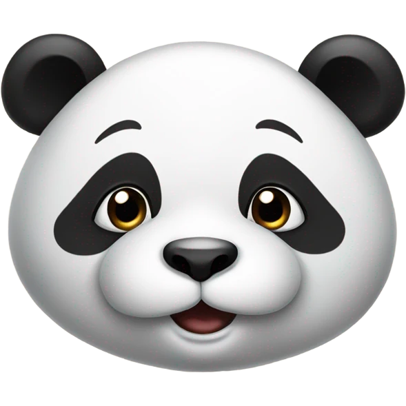 Funny panda emoji