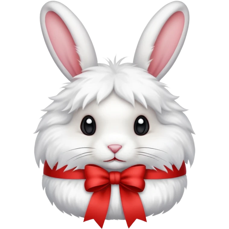 Red ribbon rabbit emoji