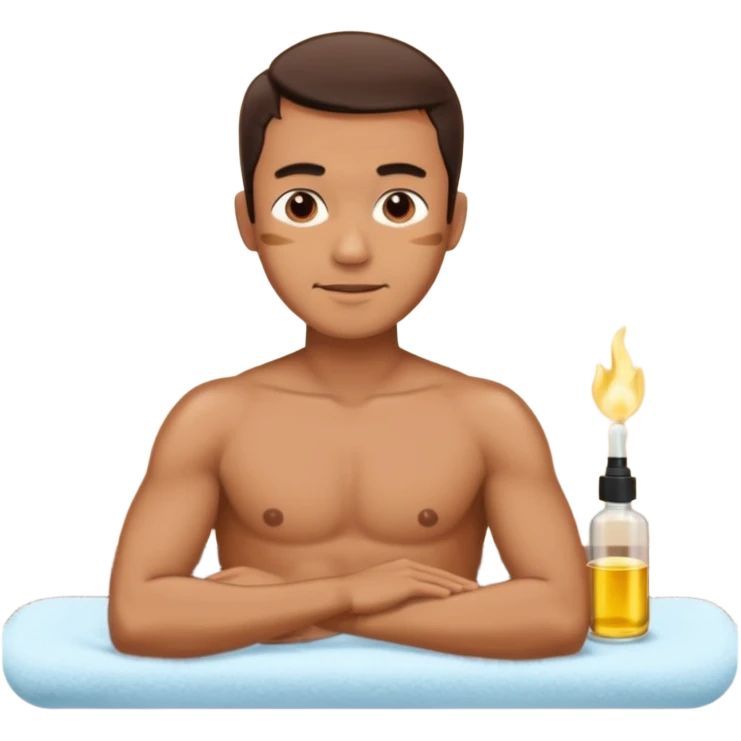oil massage emoji men  emoji