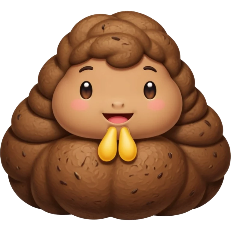 Thicc poo with butt cheeks emoji