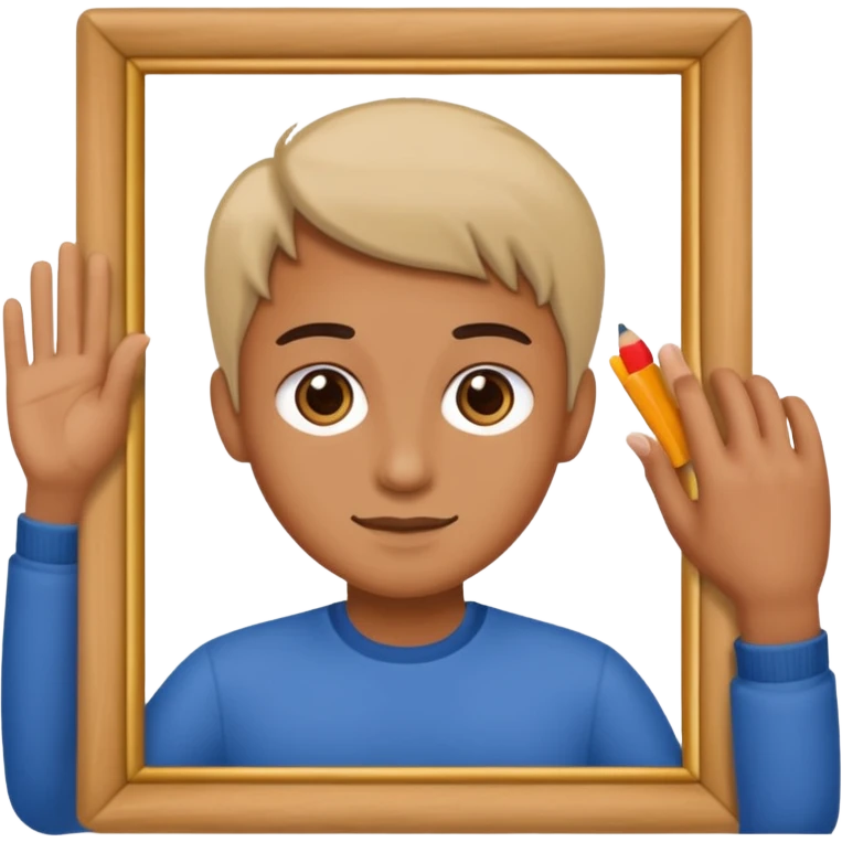hand sign for taking a picture emoji
