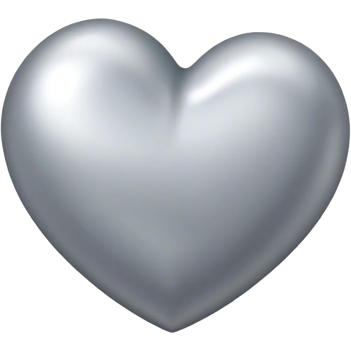 Siver heart emoji