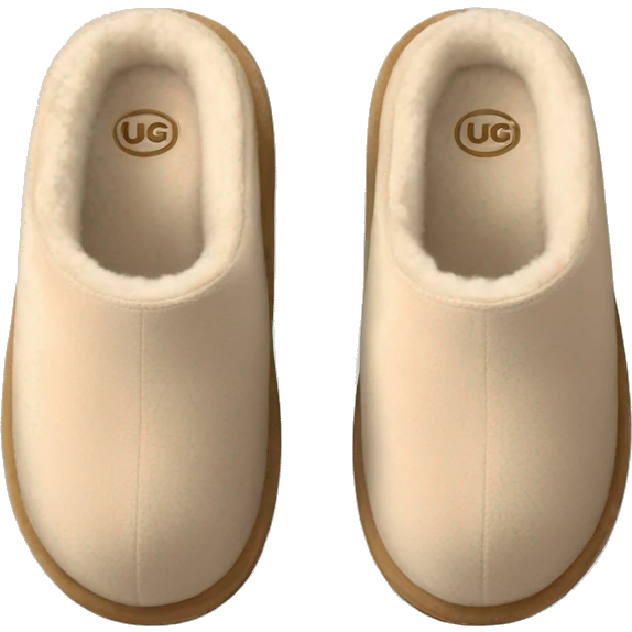 light beige aesthetic ugg slippers emoji