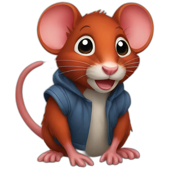 Red rat emoji