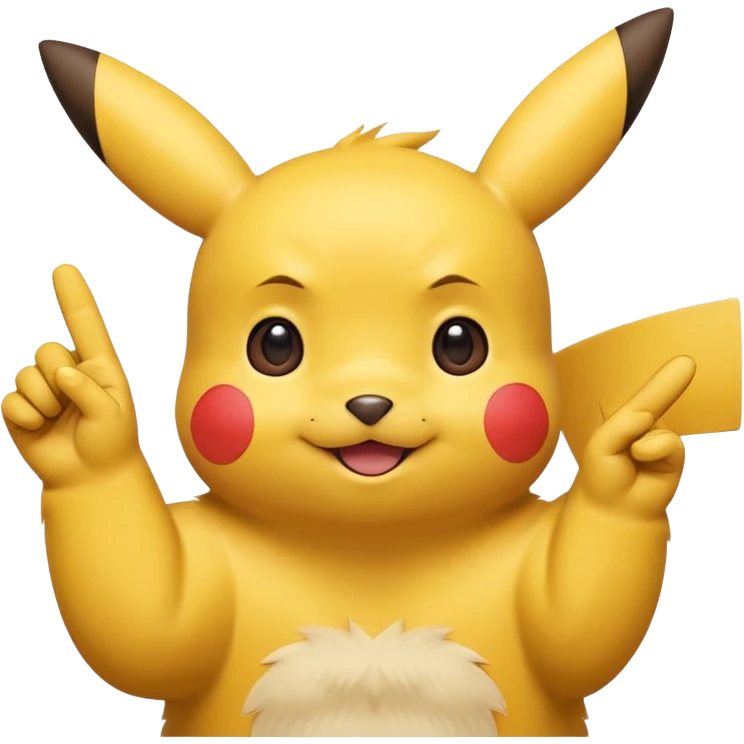 pikachu qui fais le signe JUL emoji
