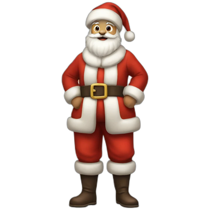 santa claus full body emoji