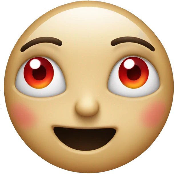 Emoji with red eyes emoji