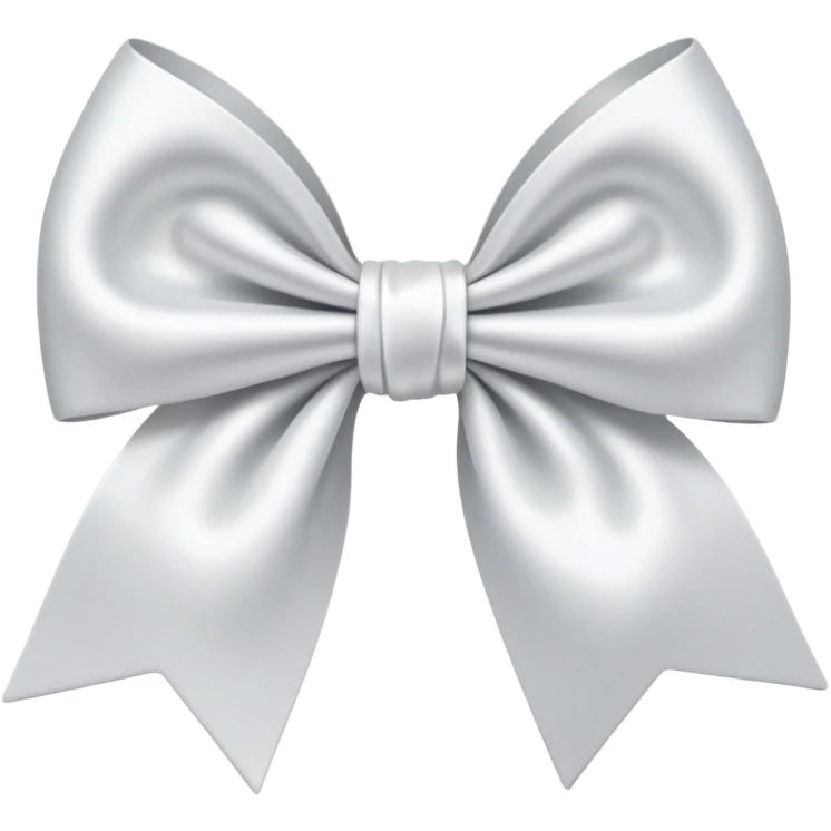 White hair bow emoji