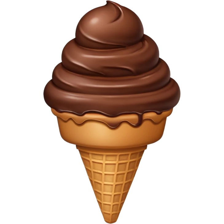 Brown Ice cream emoji