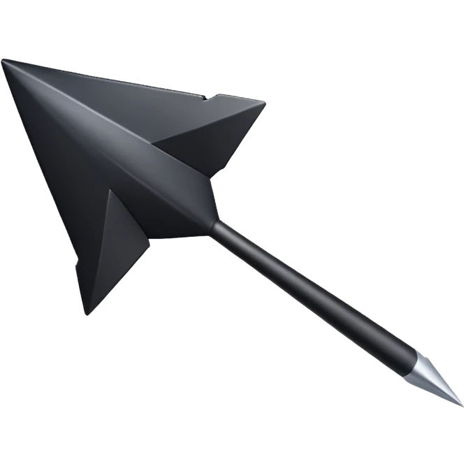 black dart emoji