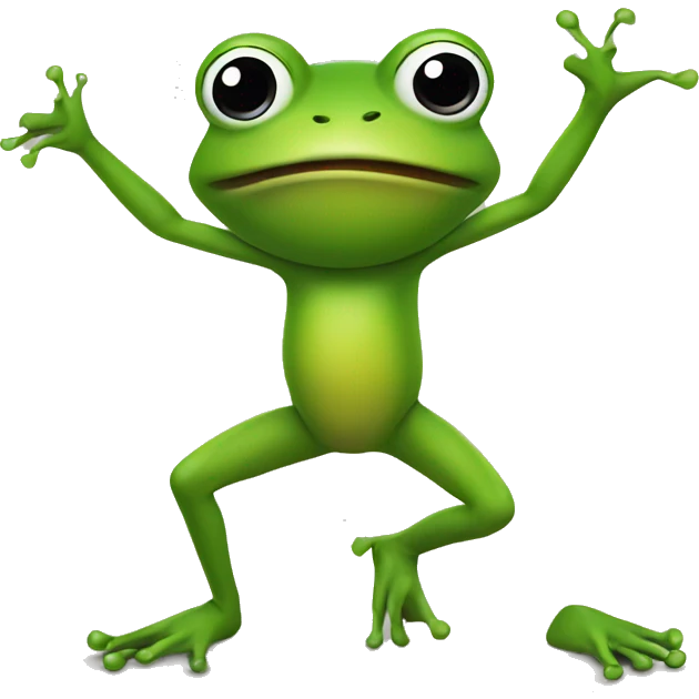 Frog twerking emoji