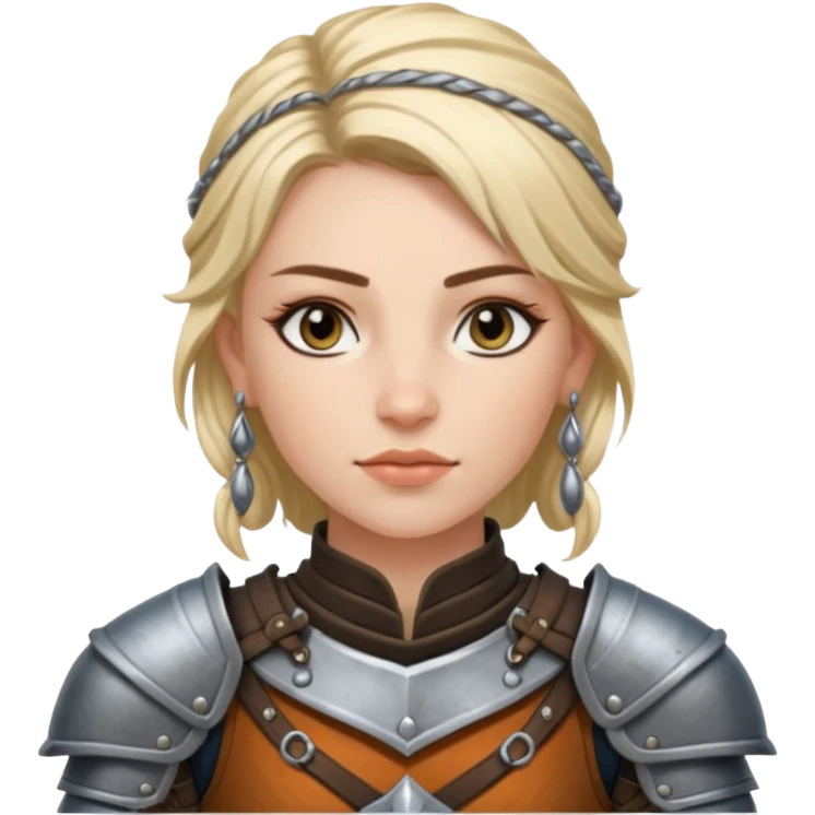 ESO female breton warrior with lashes and earrings emoji
